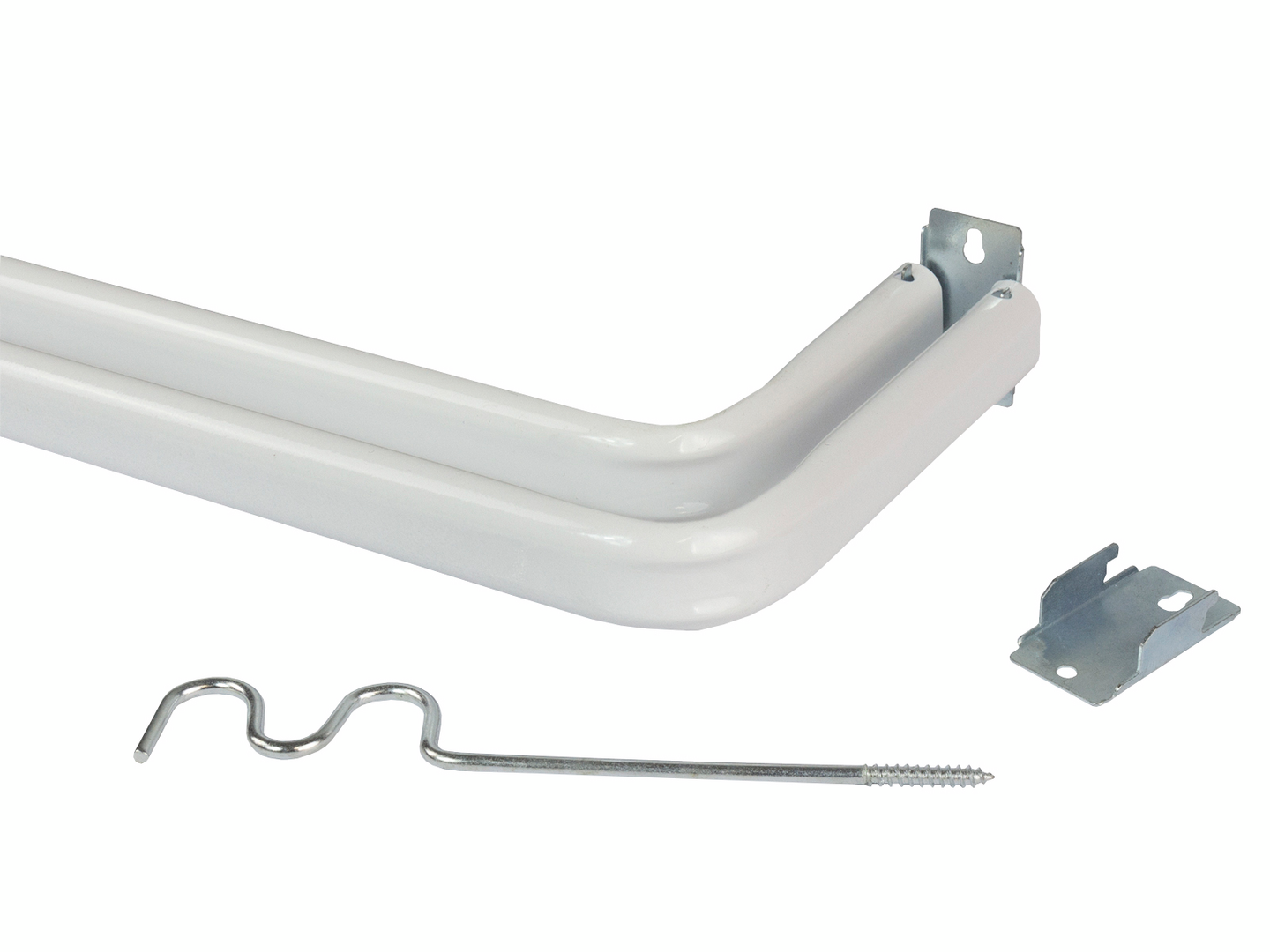 Verhotanko C-tupla 145-250cm valkoinen