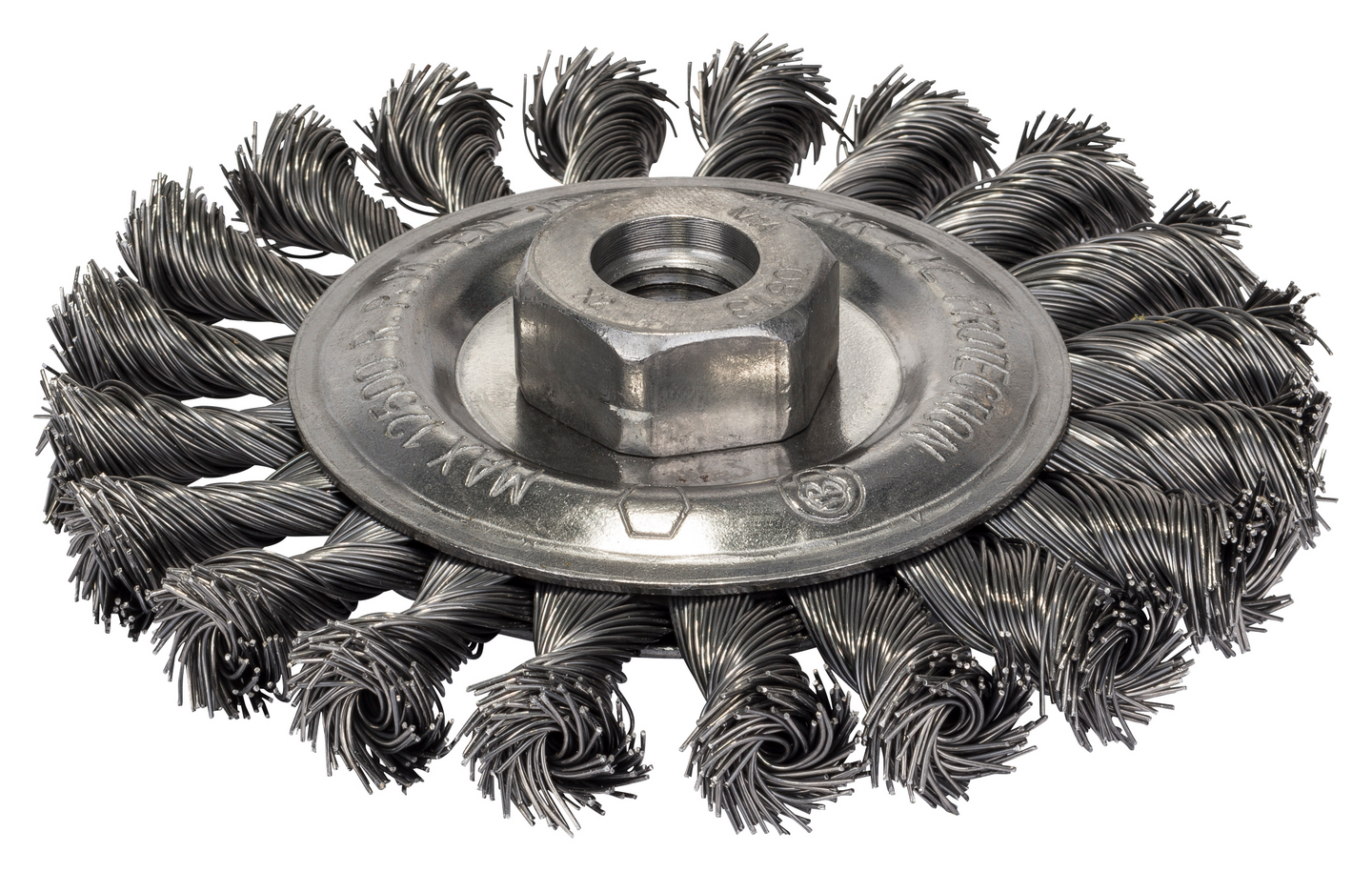 Laikkaharja Bosch M14 115mm palmikoitu teräs