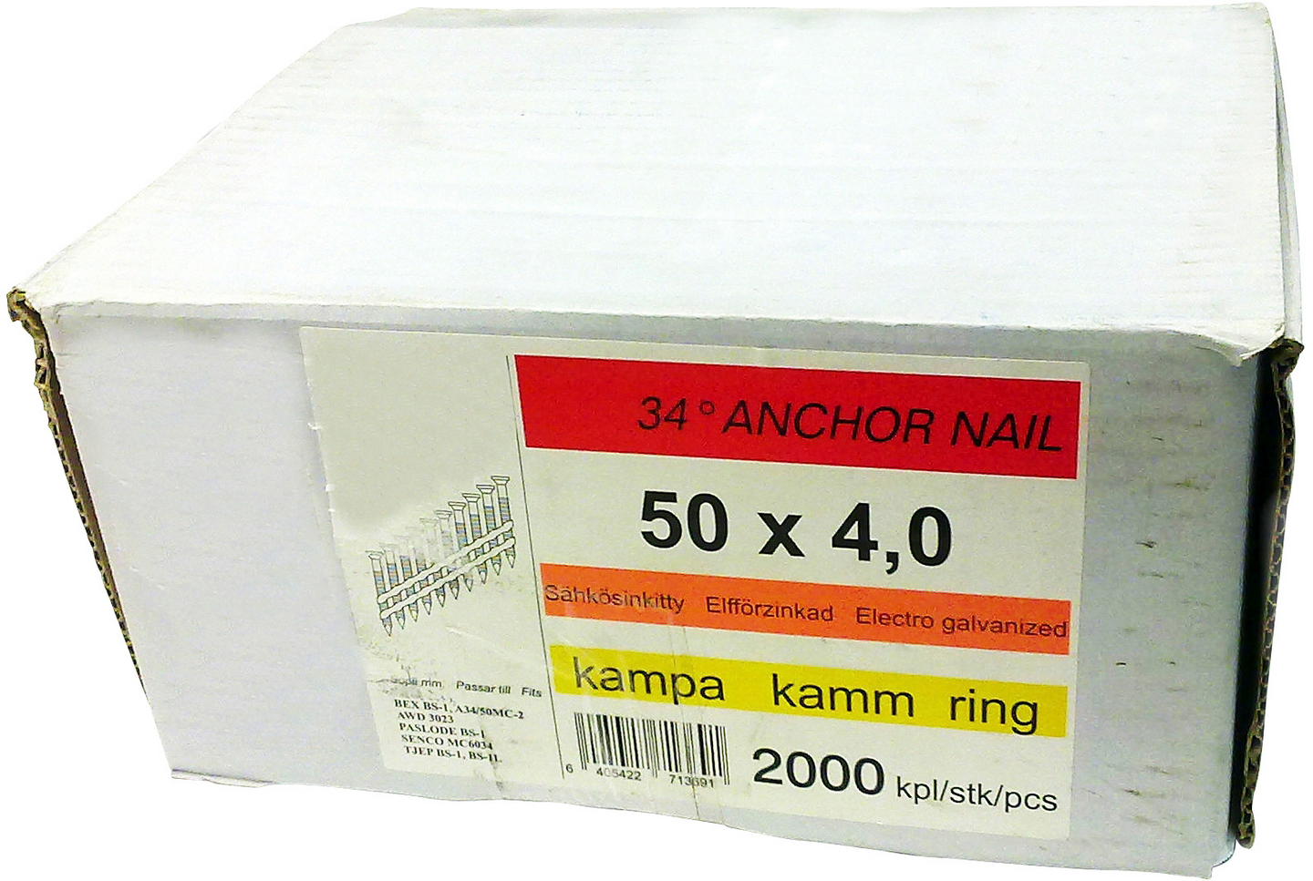 Ankkurinaula PROF 34° 50x4mm ss 2000kpl