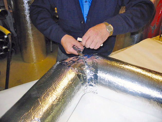 Ilmanvaihtokanavaeriste Isover Climcover Tube 160x50x1200mm