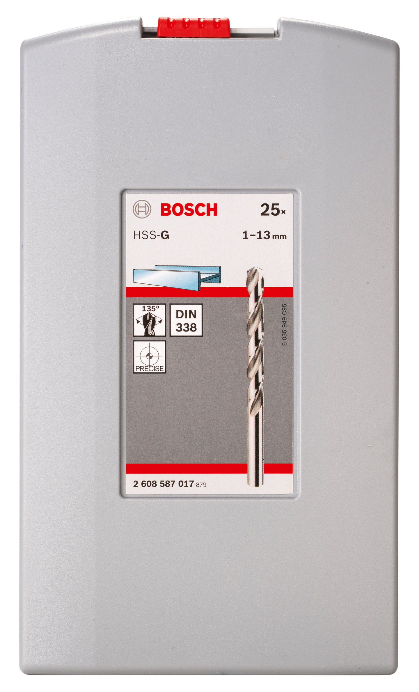 Metalliporanteräsarja Bosch 1-13mm 25-os. HSS-G Probox