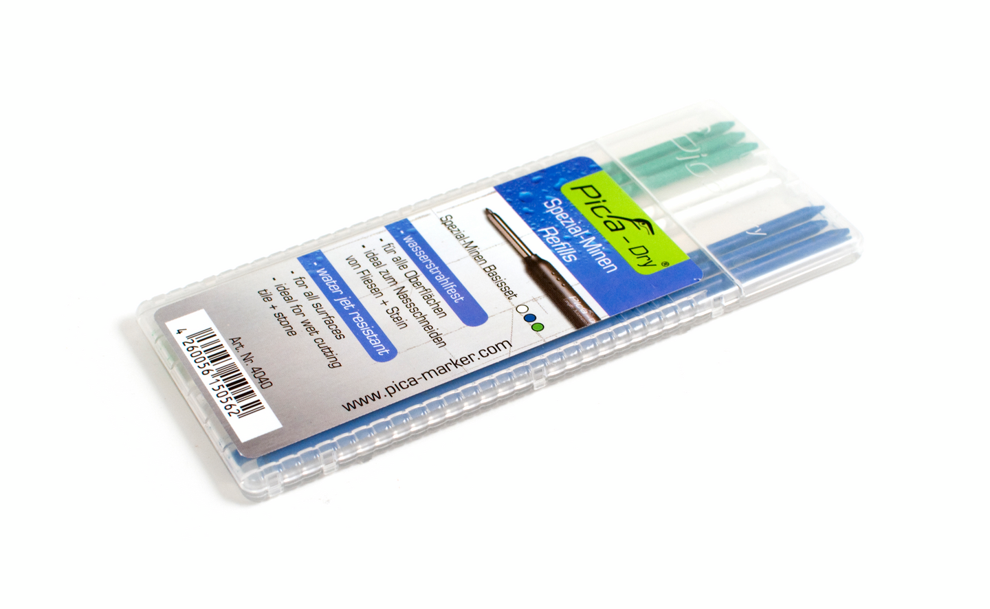 Varateräsarja Pica 8kpl vedenkestävä vihreä, sininen, valkoinen