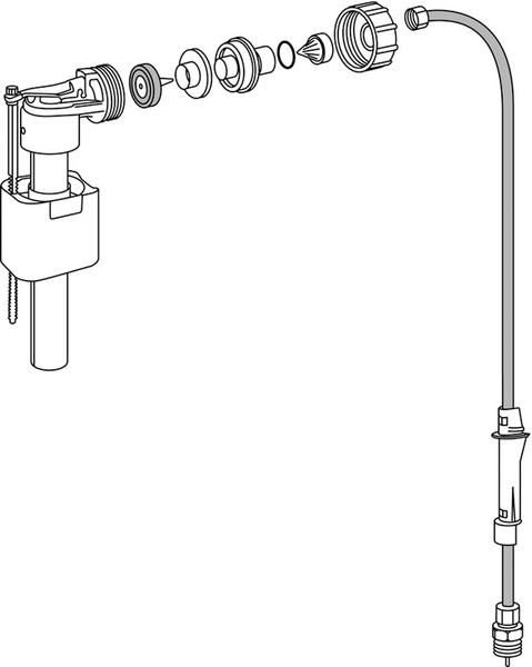 Wc-varaosa Gustavsberg 19299P0105 uimuriventtiili