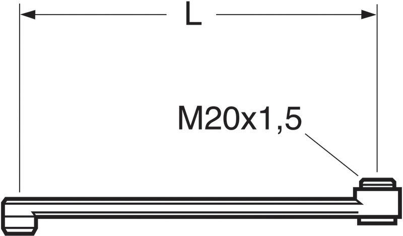 D-juoksuputki Gustavsberg 633632 l=150mm