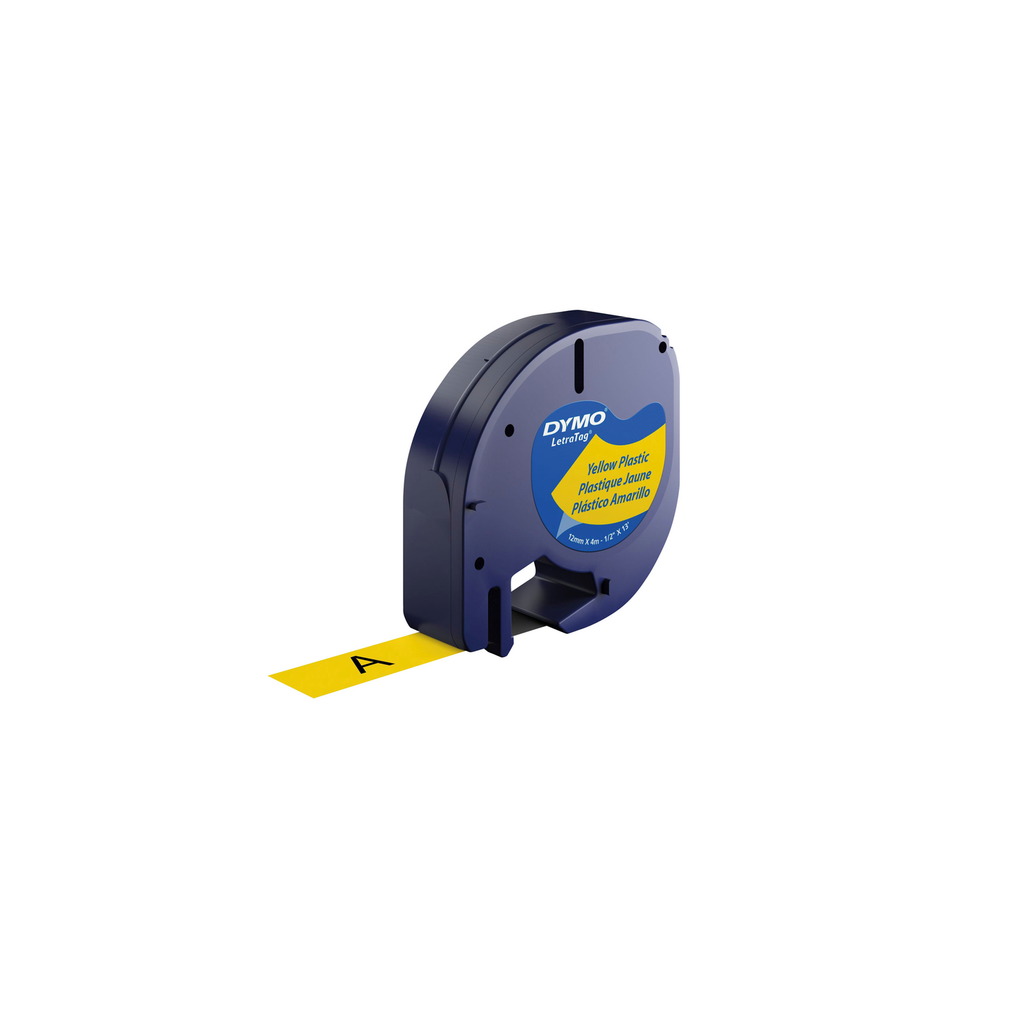 Teippi Dymo® Letratag™ 12mm x 4m muovi keltainen