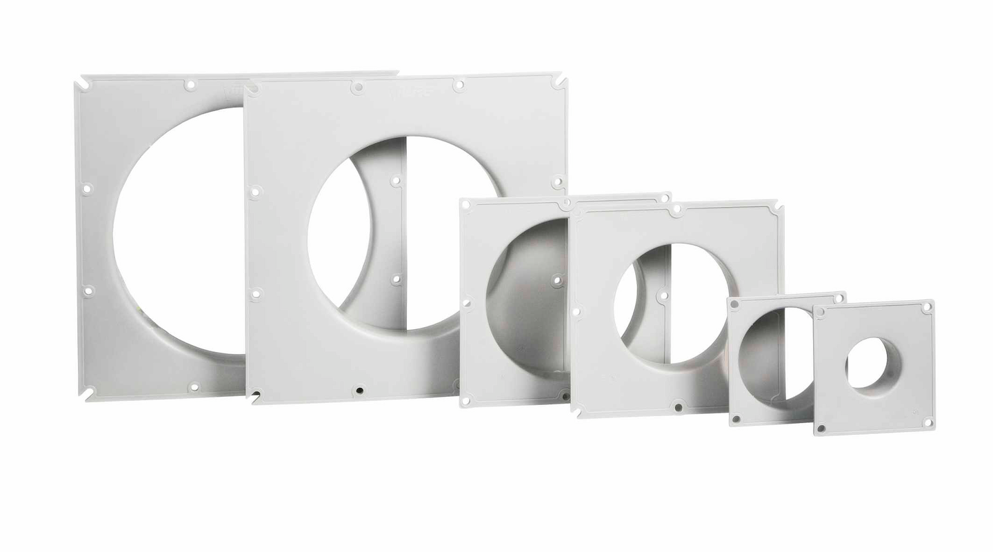 Putkiyhde PROF 100mm säleikkö 150x150mm