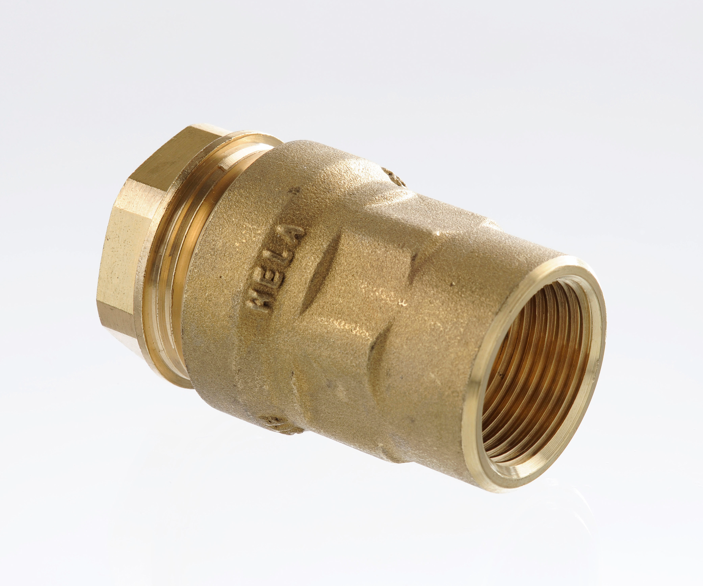 PEMKOPPLING PROF R15X20 RAK IN DZR METAL