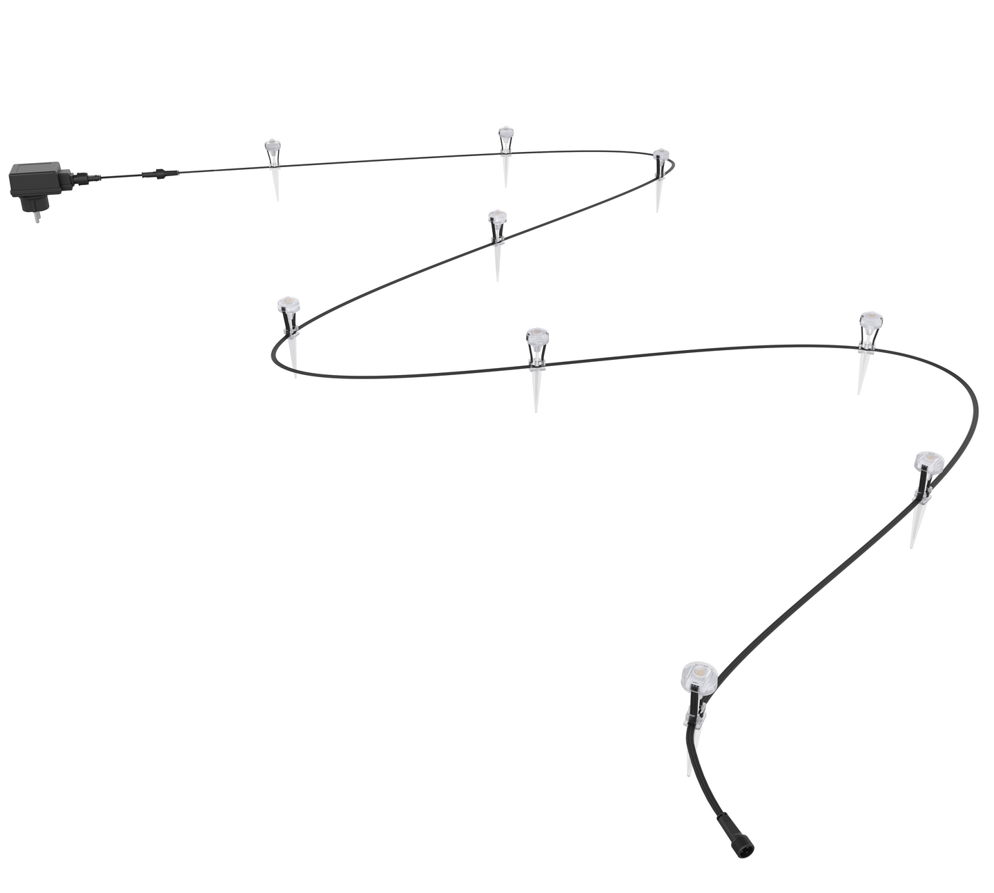Led-ulkovalaisinsarja Osram Noxlite Garden Spot 9x0,5W