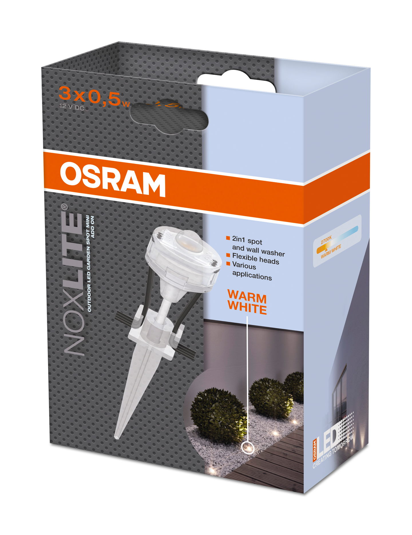 Ulkovalaisin Osram Noxlite Garden Spot Addon