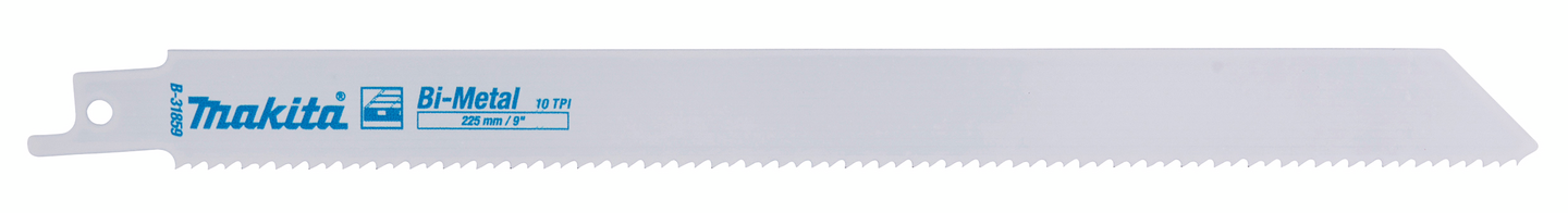 Puukkosahanterä Makita 228x0,9mm BIM 10TPI naulainen puu ja pelti 5kpl