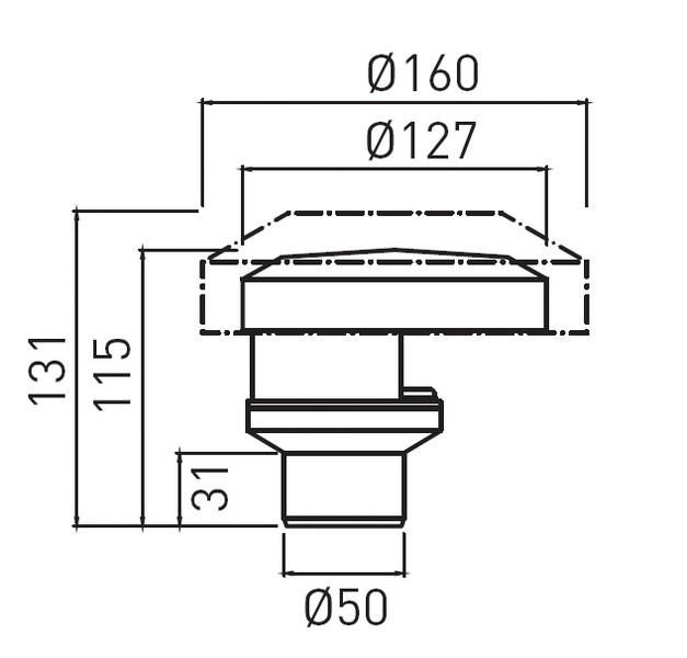 Tyhjiöventtiili Prevex Prevac 50