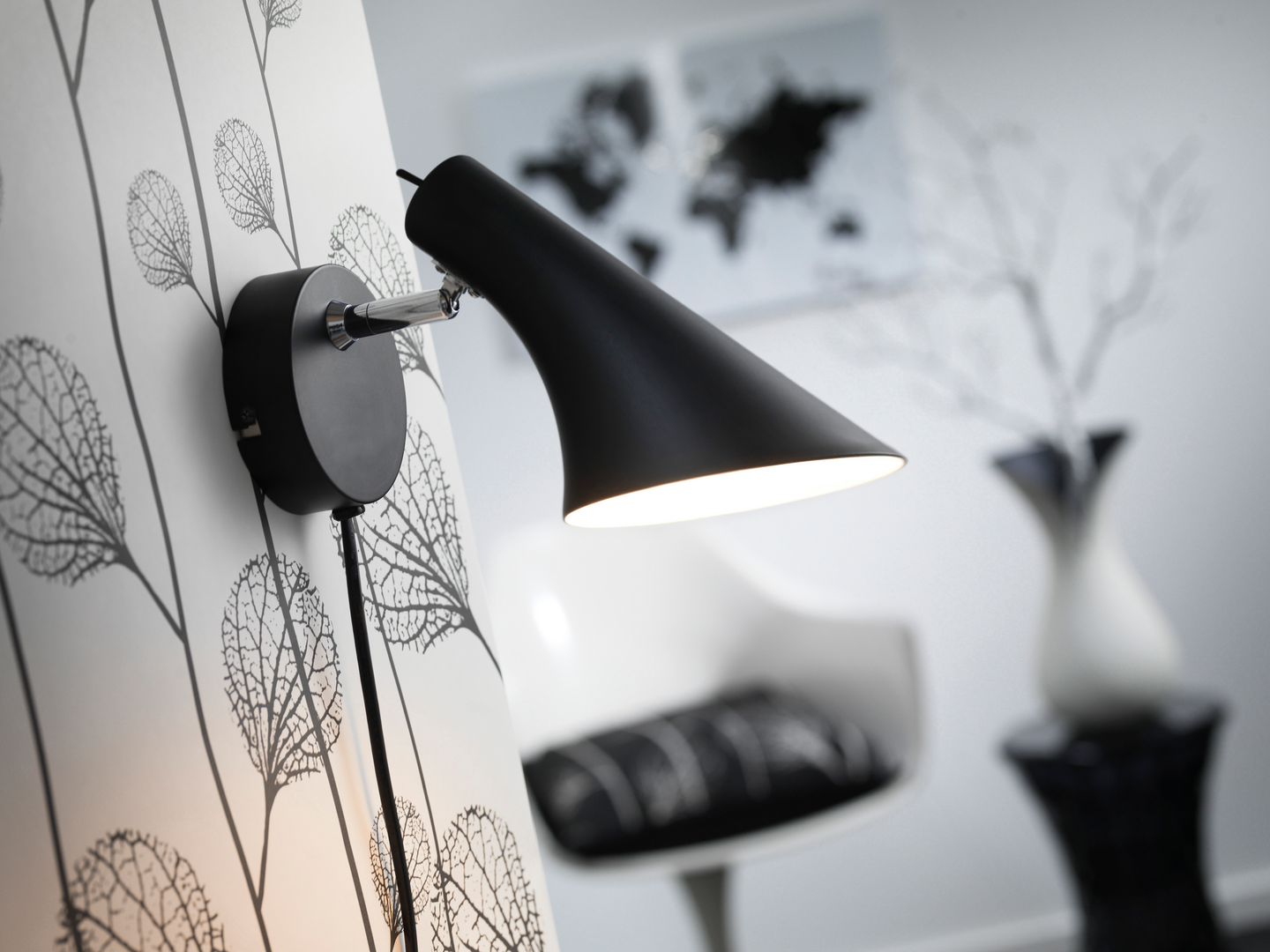 Seinävalaisin Nordlux Vanila E14 145mm musta