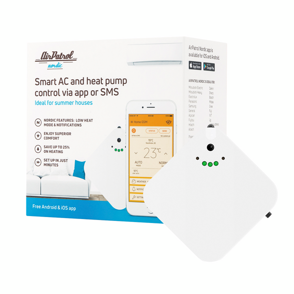 Etäohjain AirPatrol Nordic ilmalämpöpumppuun