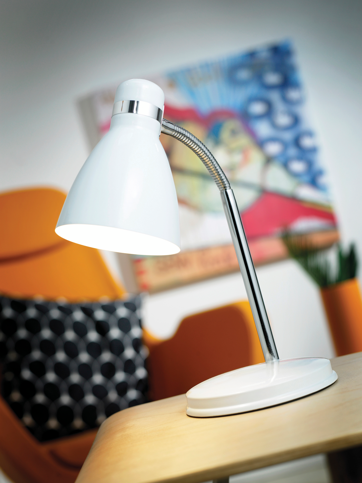 Pöytävalaisin Nordlux Cyclone E14 110mm valkoinen