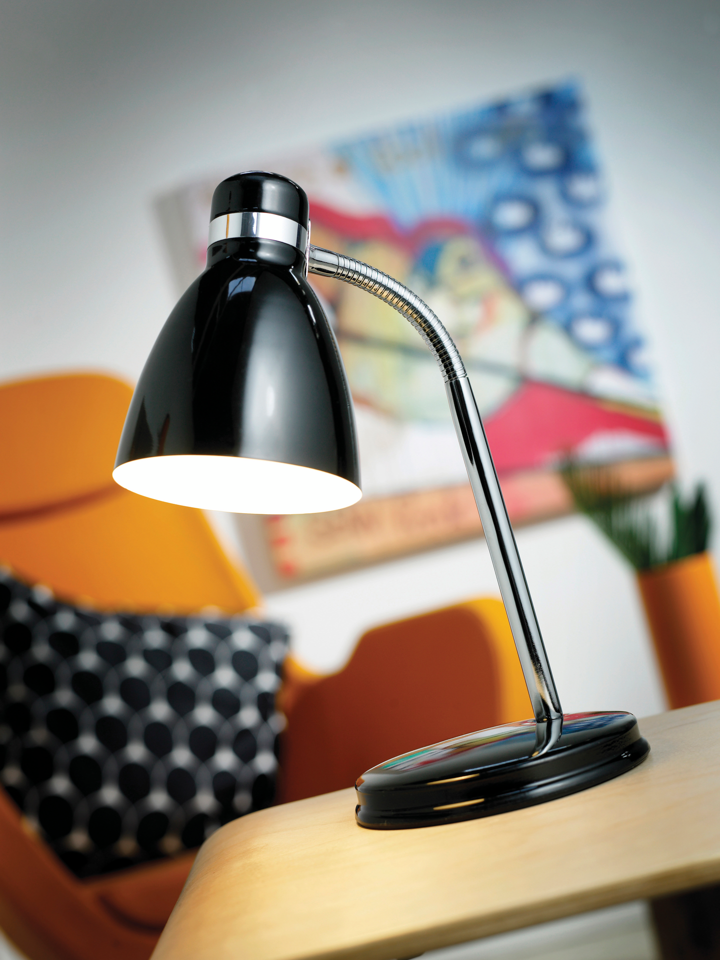 Pöytävalaisin Nordlux Cyclone E14 110mm musta