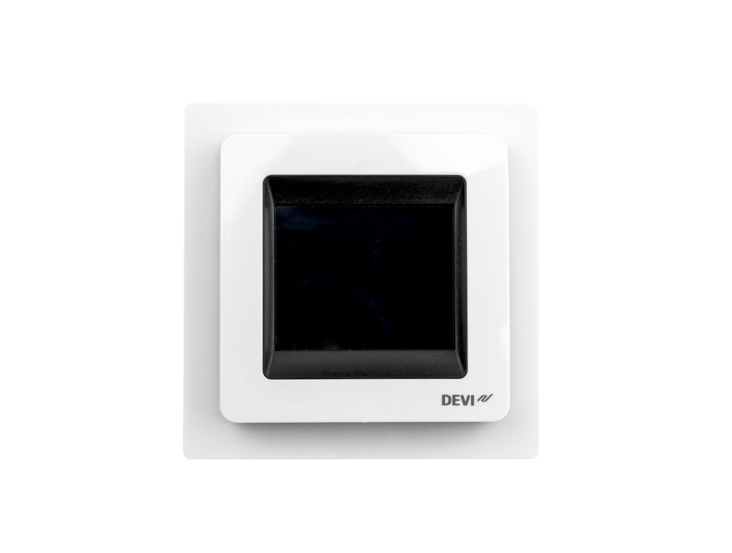 Yhdistelmätermostaatti Devireg kosketusnäyttö 16A valkoinen