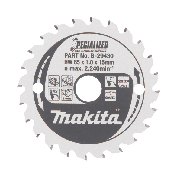 Pyörösahanterä Makita Specialized 85x15x1,0mm Z-24 laminaatti