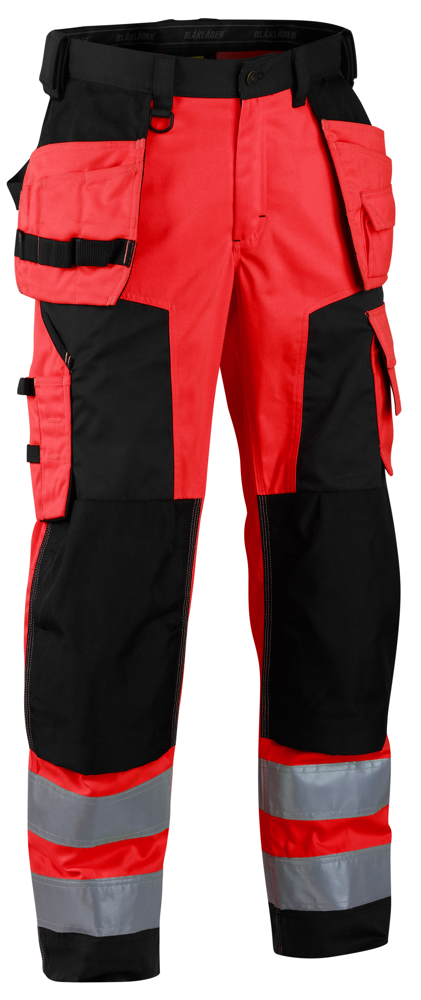 Riipputaskuhousut Blåkläder Hi-Vis 156725175599 Softshell punainen
