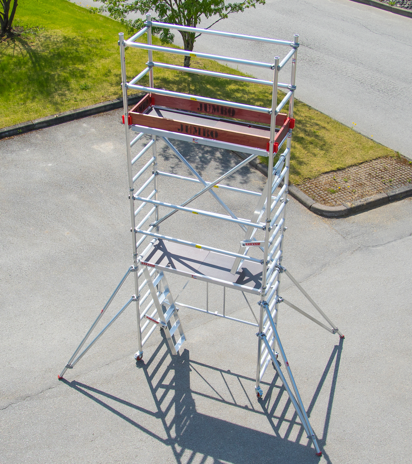 Asennusteline Tikli Jumbo 178L+2+1 tasokorkeus maks. 3,8m