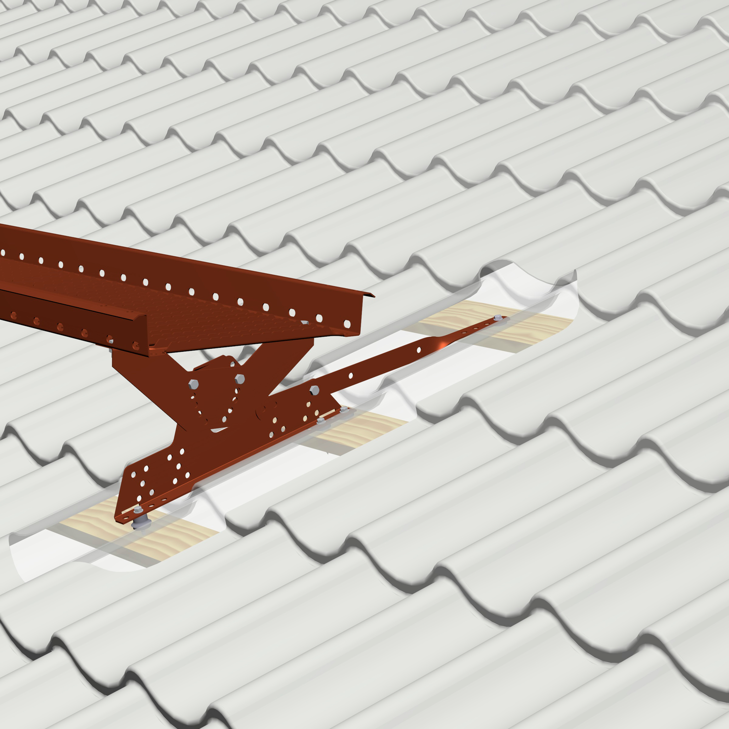 Kannakesarja Rainman kattosilta muoto/profiili/huopa