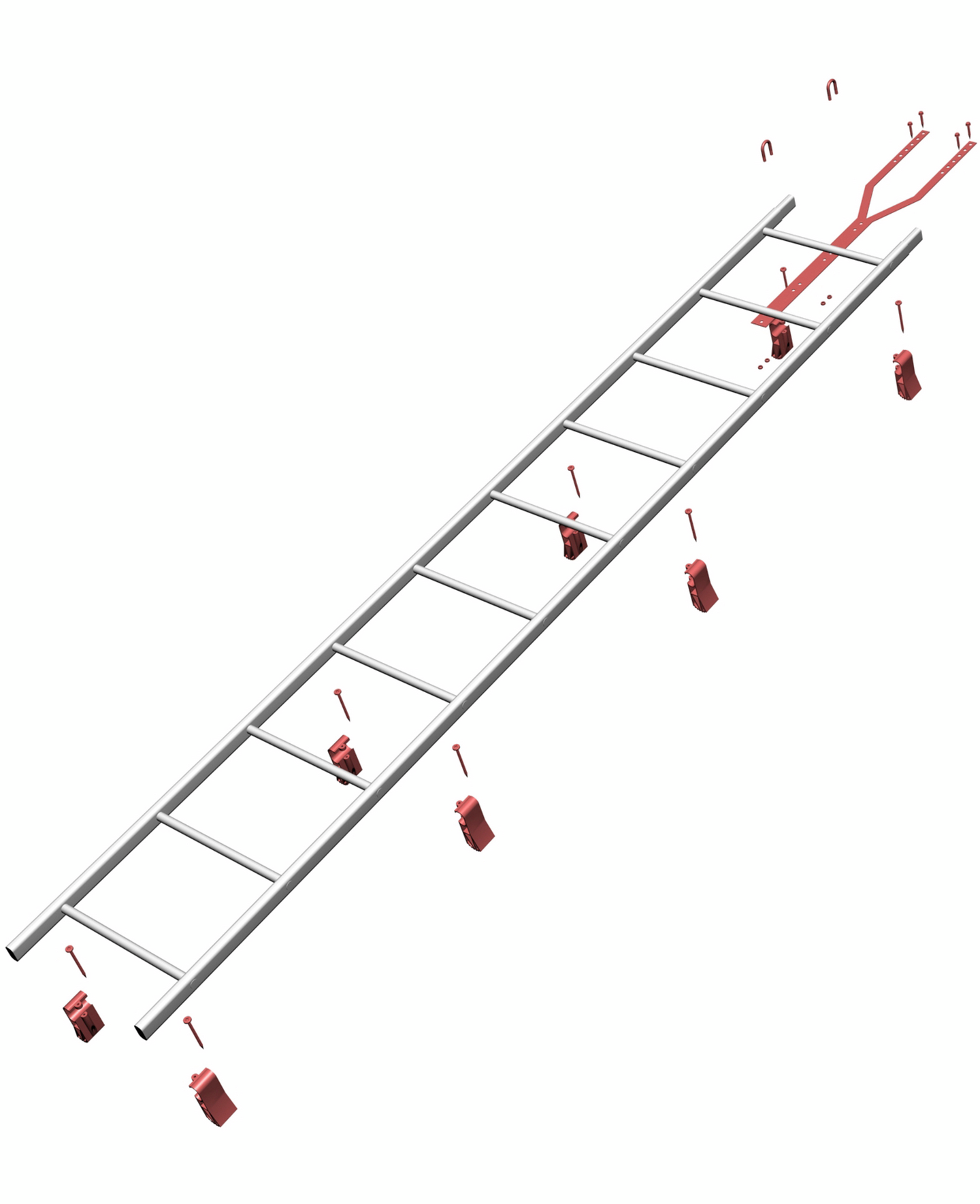 Asennussarja kattotikas tiili AS3/T