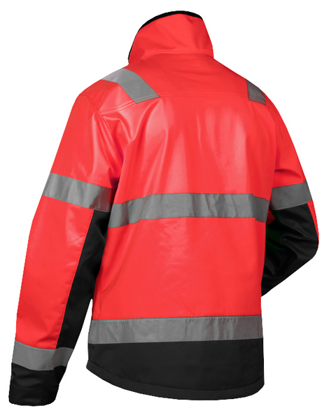Softshell-takki Blåkläder Hi-Vis 490025175599 punainen-musta