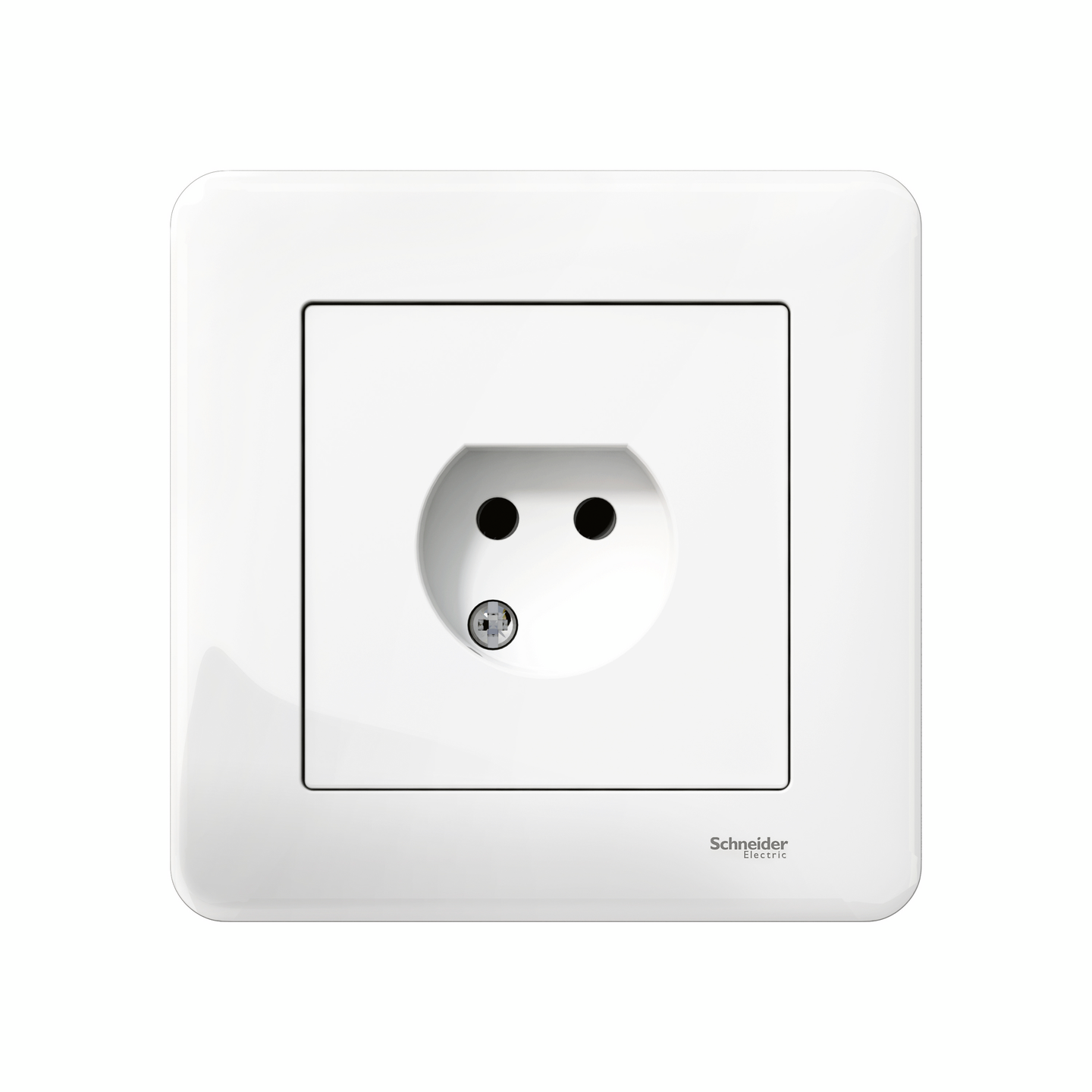 VÄGGUTTAG SCHNEIDER ELECTRIC 1-V JORD INF RENOVA, SVART BLISTER