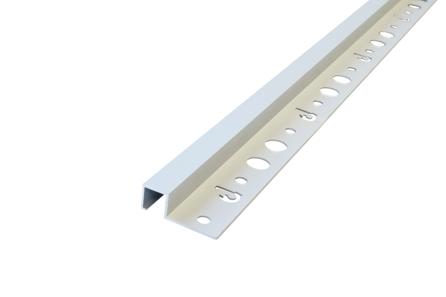 Laattalista 12,5mm 2,7m hopea-anodisoitu 6561-HE neliö