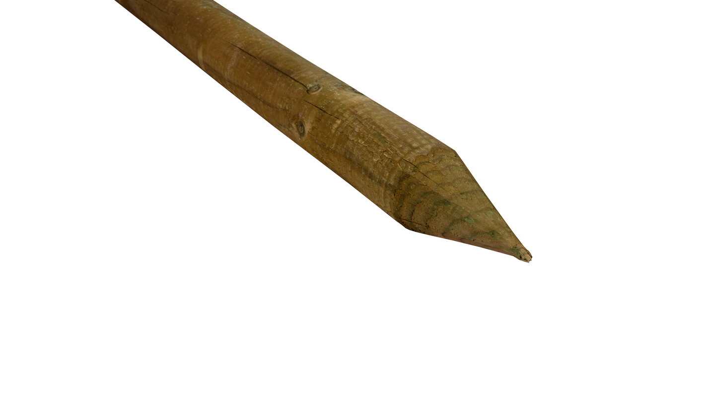 Aitatolppa kestopuu vihreä teroitettu 100x3000 NTR/A