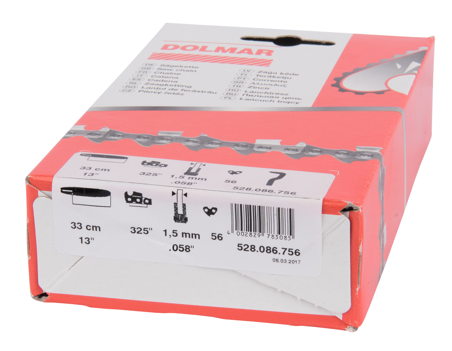 Teräketju Dolmar 13in .325 1,5mm -56