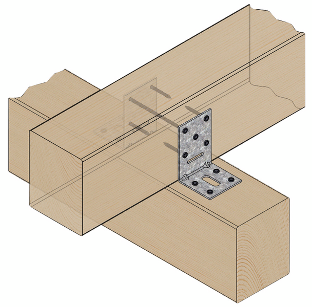 Kulmalevy Paslode vahvistettu 90x60x2,5x60 pitkä P2-12 211386