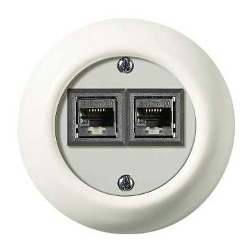 Datapistorasia Schneider Electric Renova 2xRJ45 valkoinen