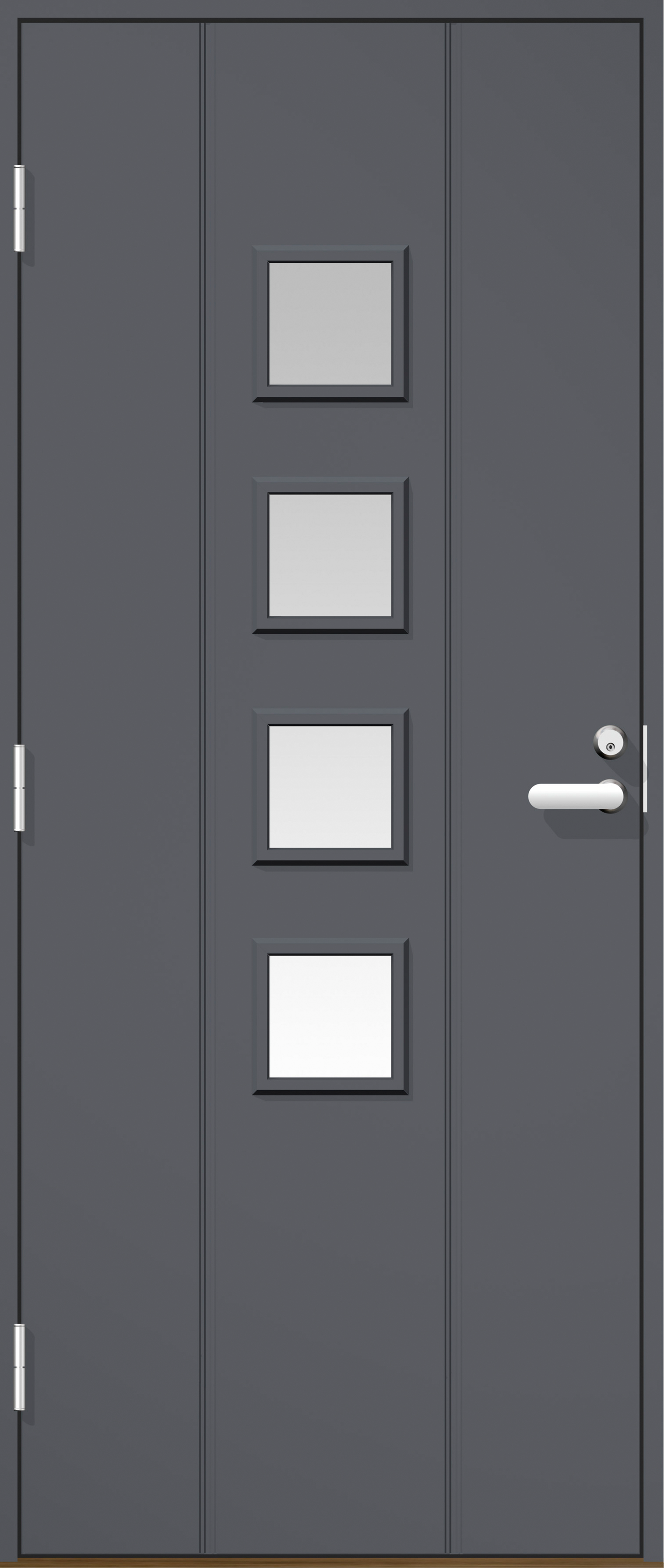 Ulko-ovi Cello UO4 tummanharmaa