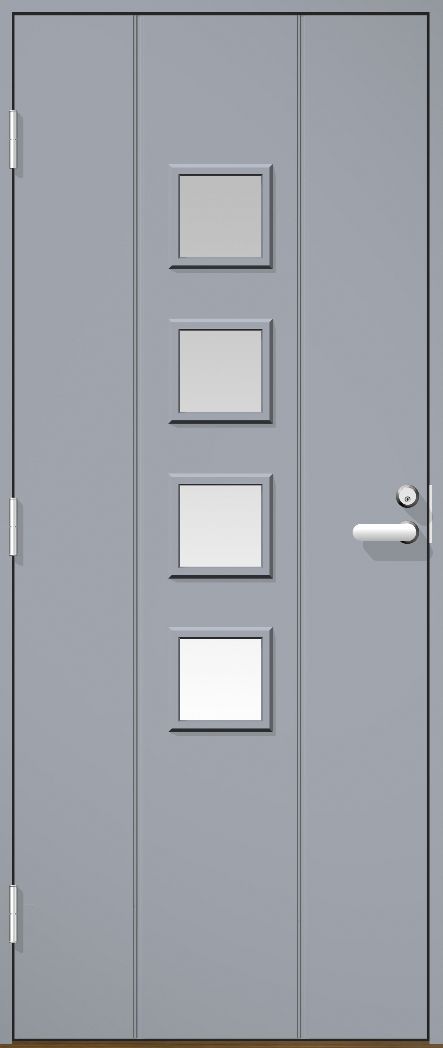 Ulko-ovi Cello UO4 harmaa