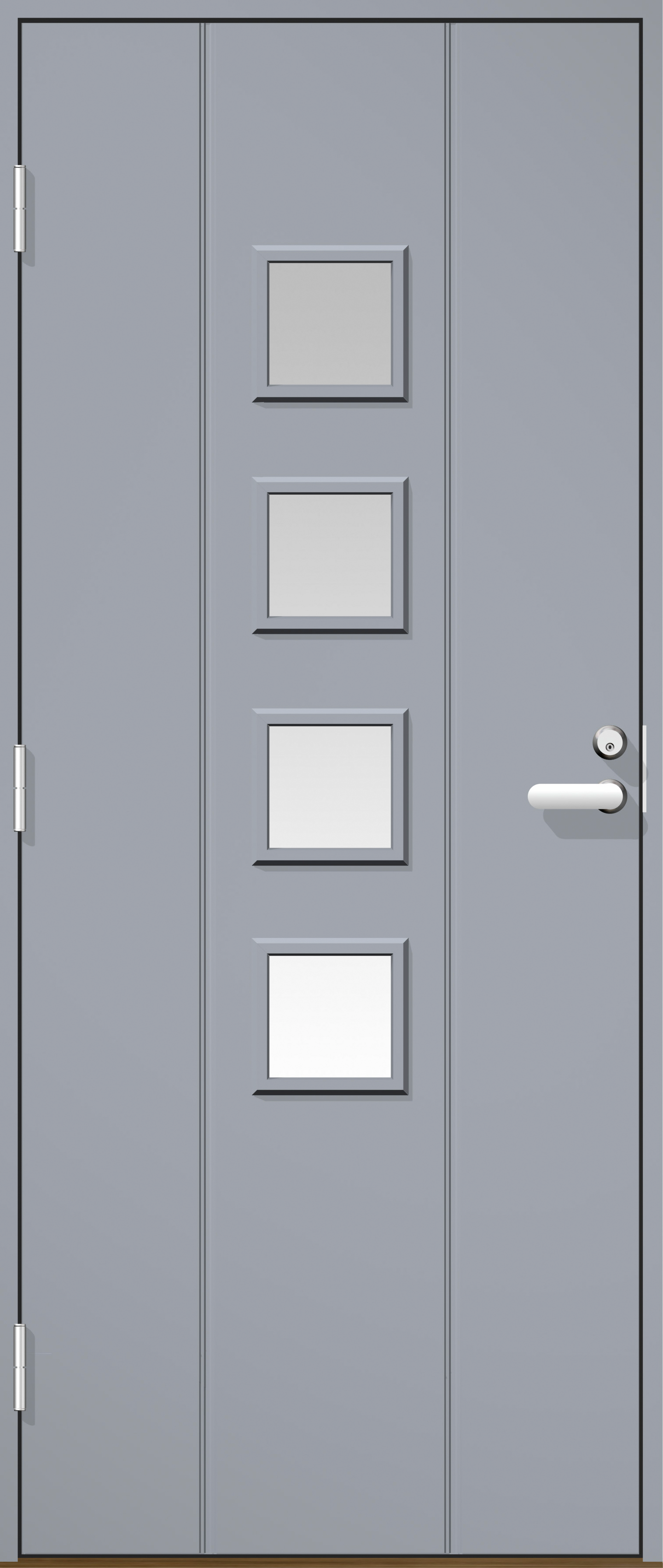 Ulko-ovi Cello UO4 harmaa