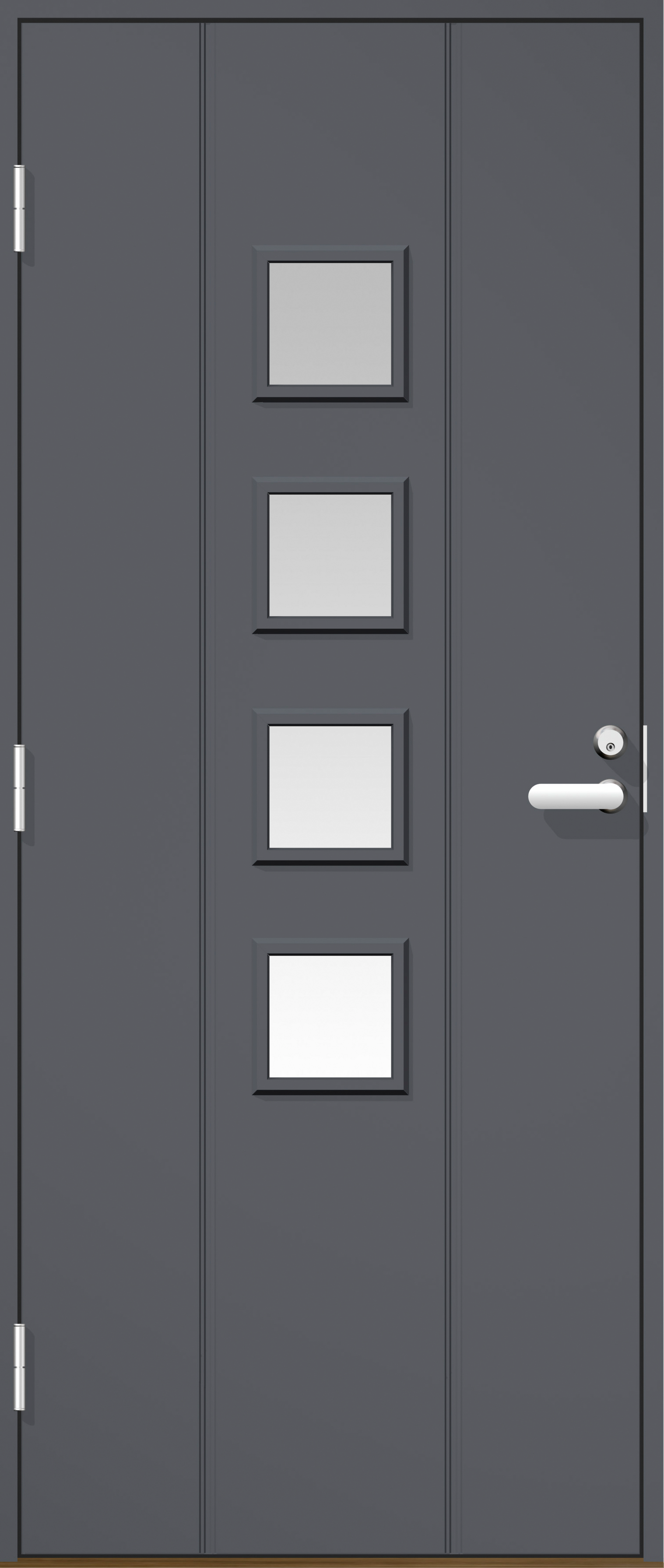 Ulko-ovi Cello UO4 tummanharmaa