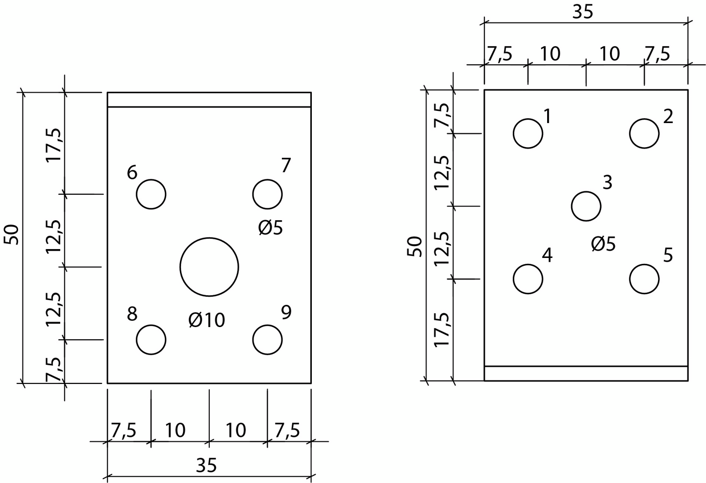 Kulmalevy Paslode 50x50x2,5x35mm S35 211051