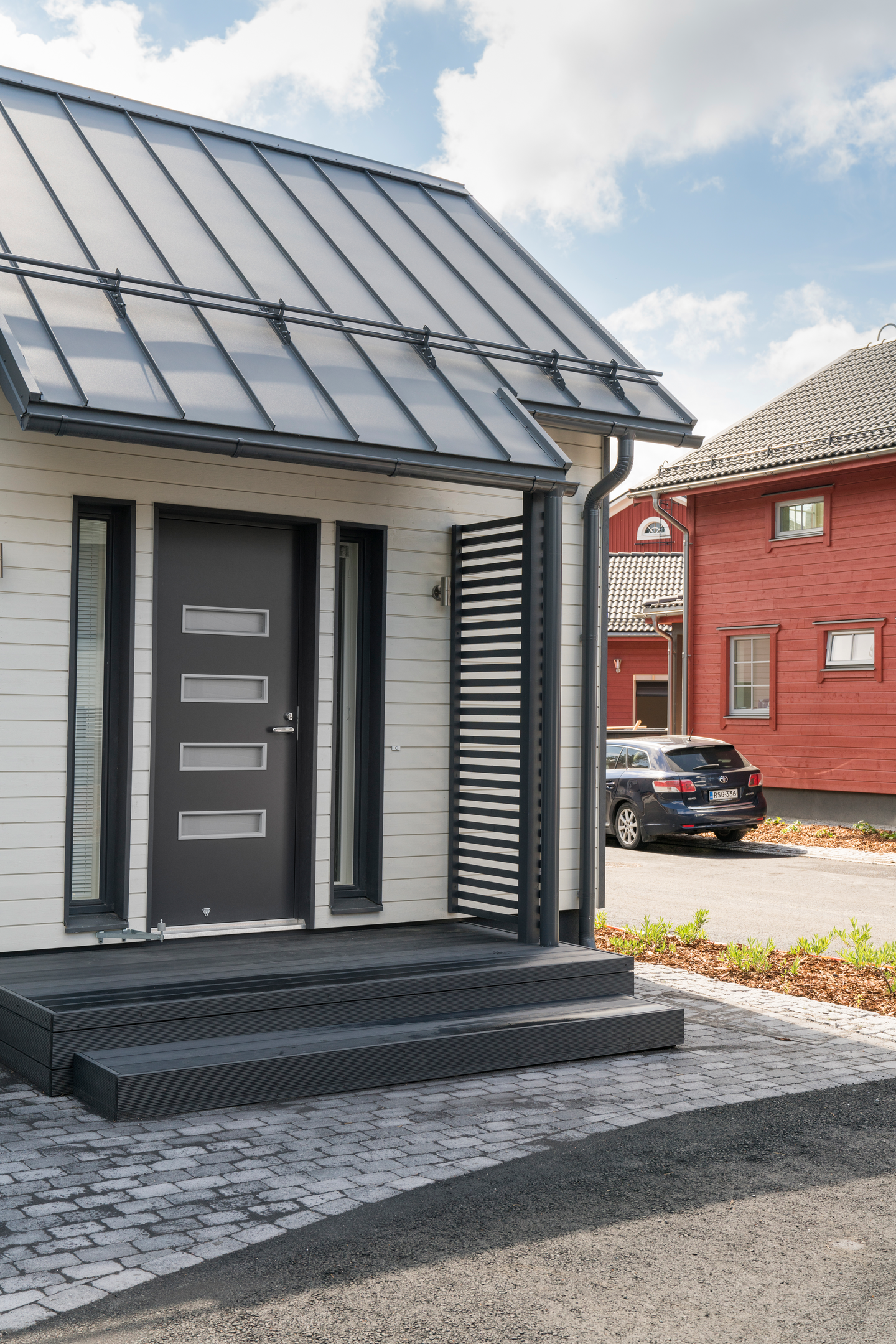 Ulko-ovi Swedoor Function F2090W53 valkoinen satiinilasi