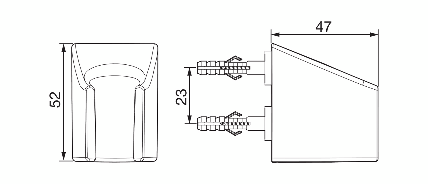 Käsisuihkun pidike Oras Apollo 251050 kromi
