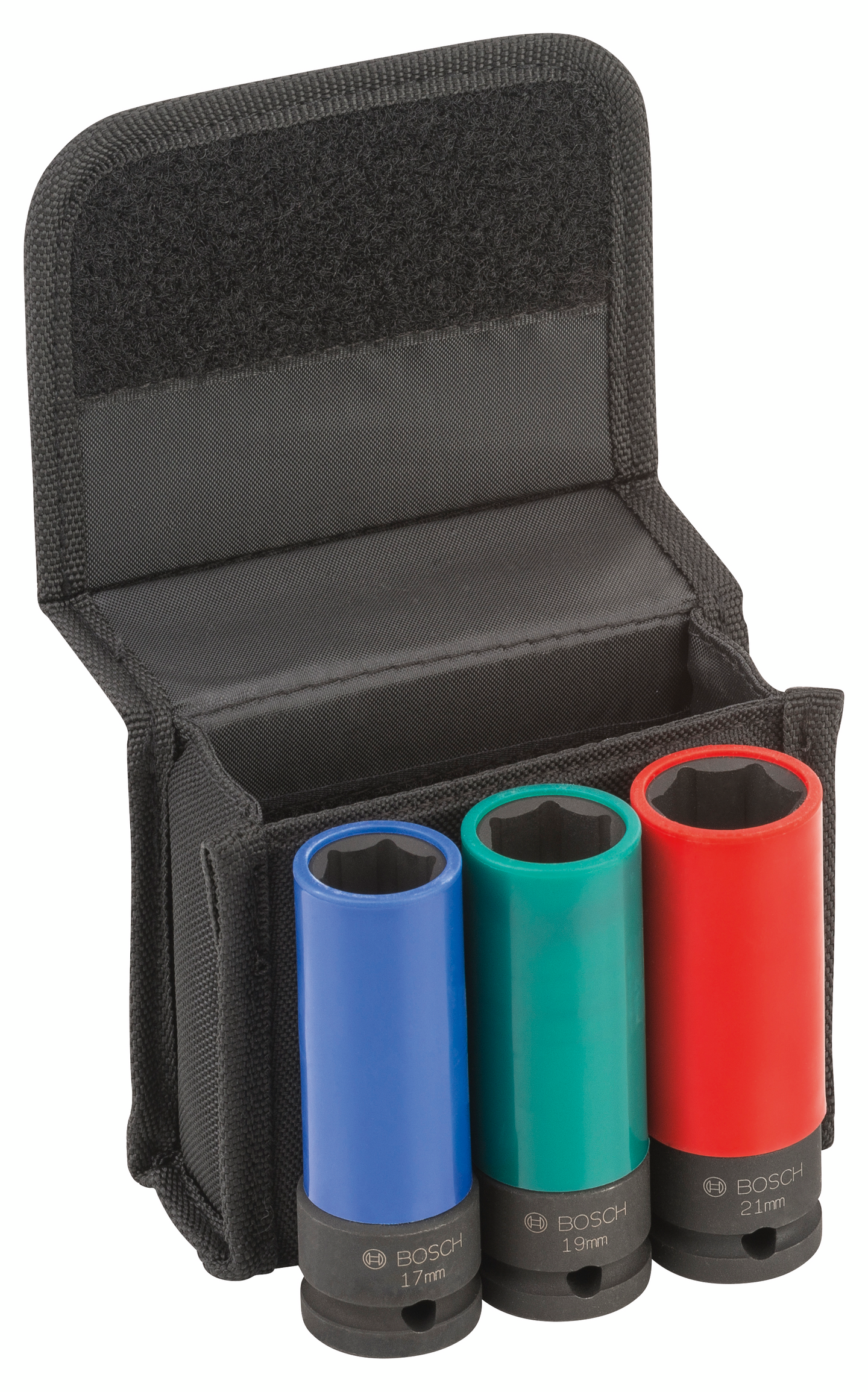 Kuusiohylsysarja Bosch 3-osainen 17-21/77mm 1/2in