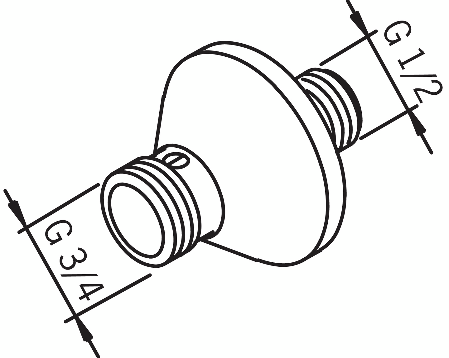 Suoraliitin Oras 204120W laipallinen 1/2x3/4 2kpl