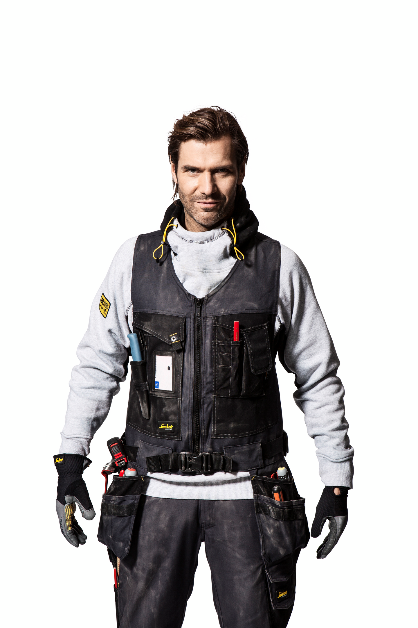 Työkaluliivi Snickers Canvas+ 4254 musta