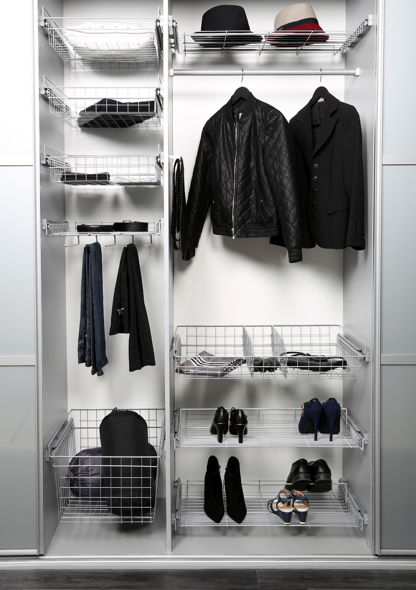 Rullakori LM 610 hopea 366-370x500x140mm 2kpl