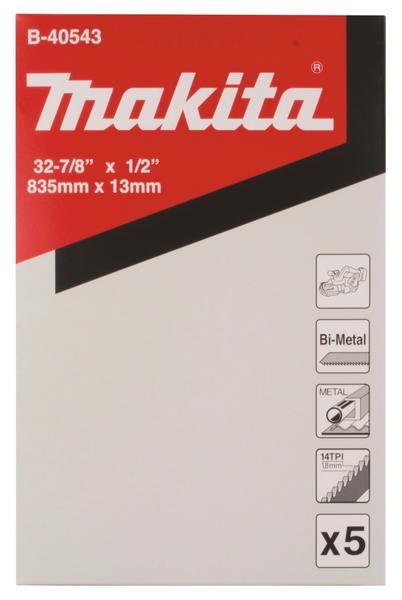 Vannesahanterä Makita 13x835mm 4-6mm 5kpl