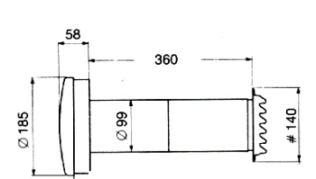 Korvausilmaventtiili Fresh F100