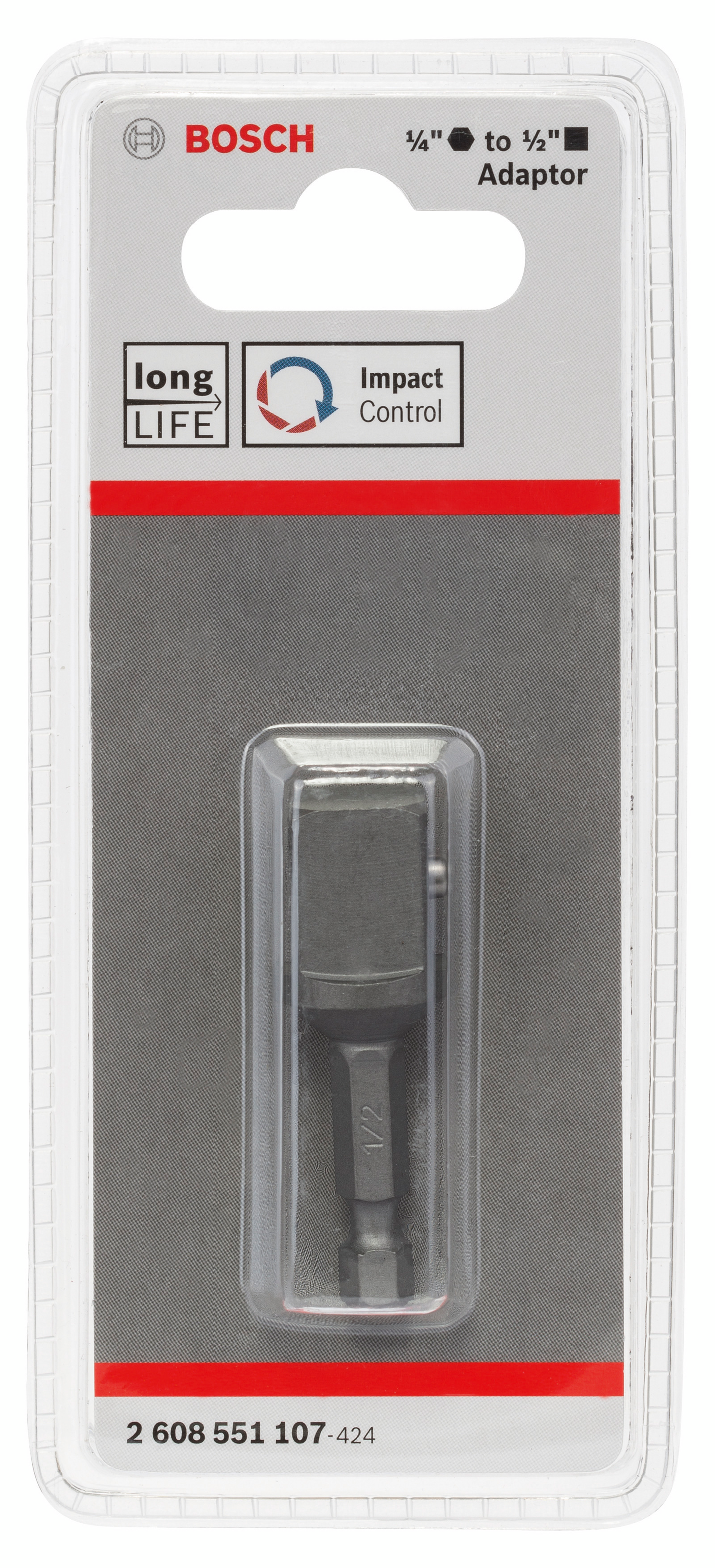 ADAPTER BOSCH TILL HYLSA 1/4HEX 1/2T HEX BOSCH 1/2