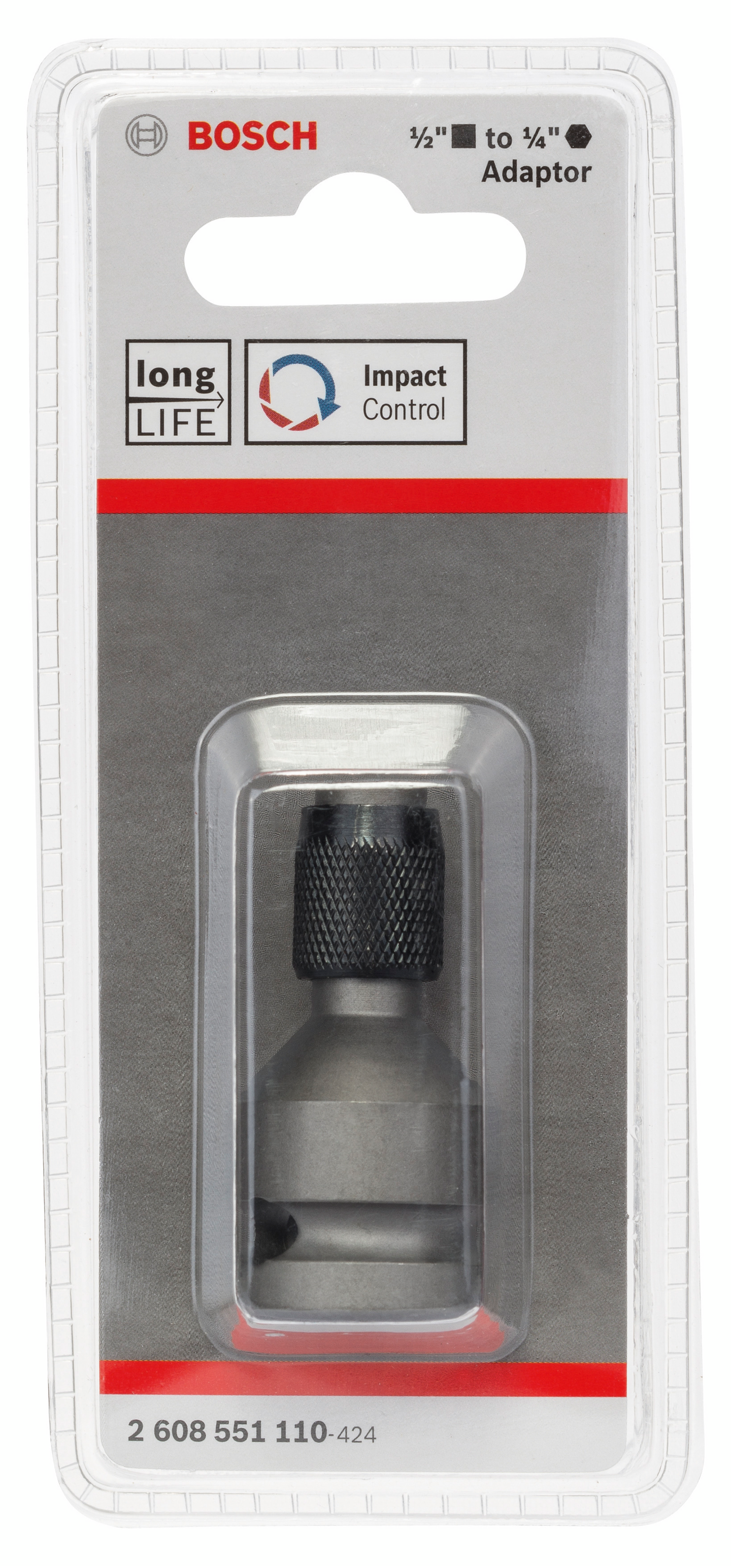 BITSADAPTER BOSCH 1/2 2608551110 HEX BOSCH 1/4