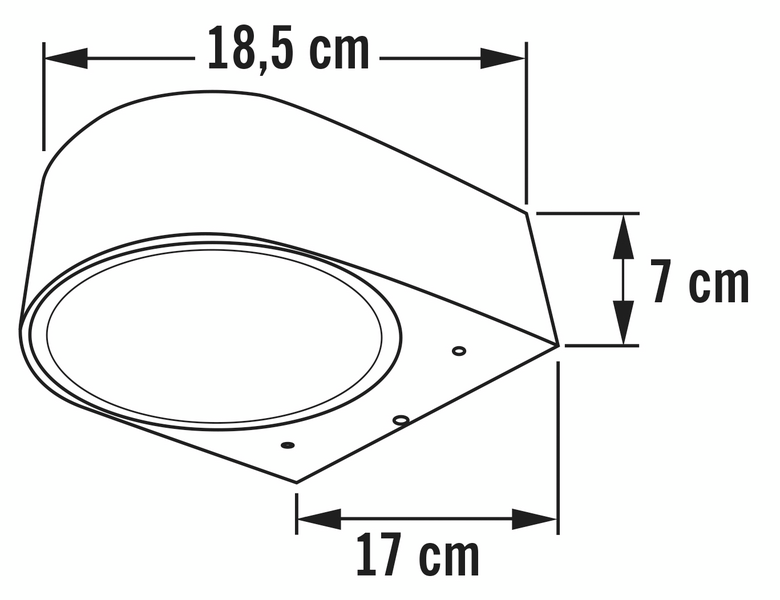 Ulkoseinävalaisin Konstsmide Teramo musta E27 IP44