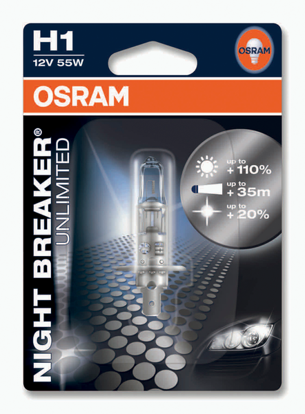 Ajovalo Osram H1 NB Unlimited 55W 12V