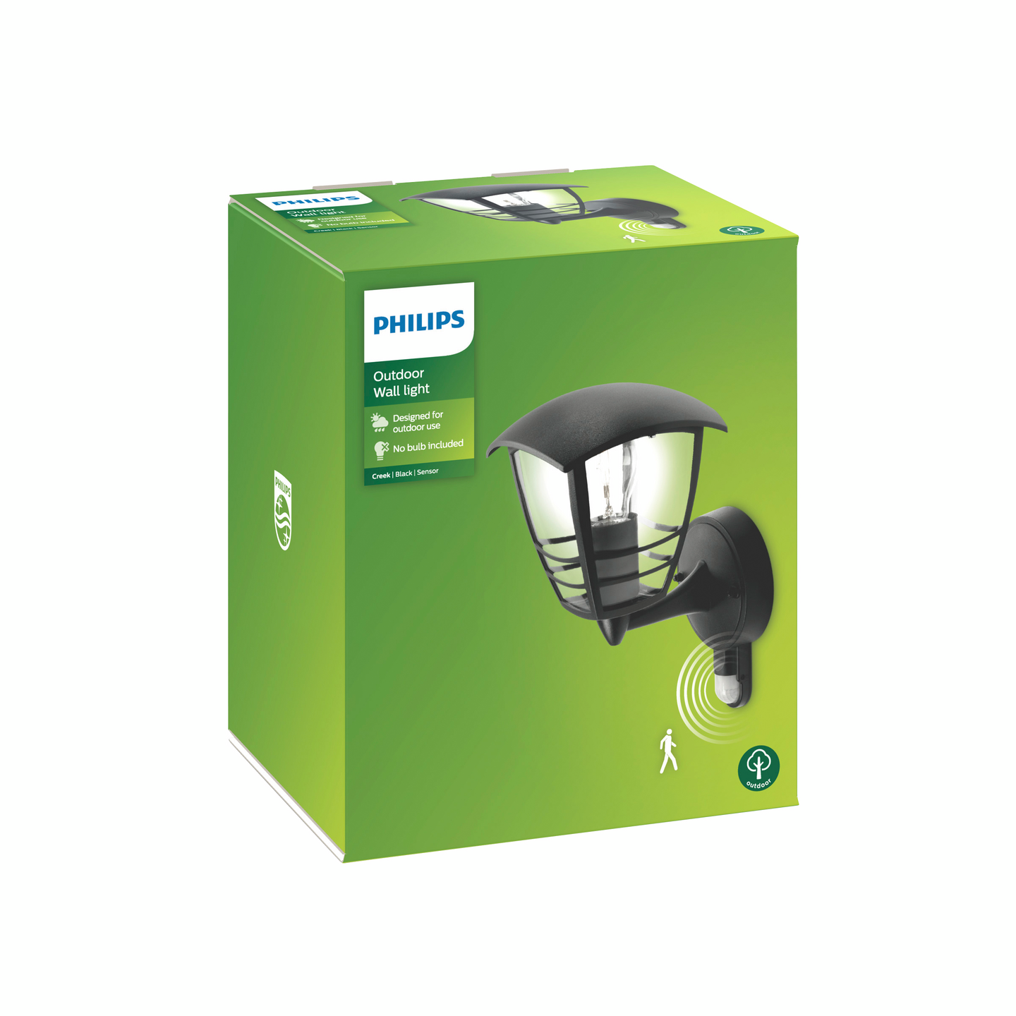Ulkoseinävalaisin Philips Creek 60W E27 musta